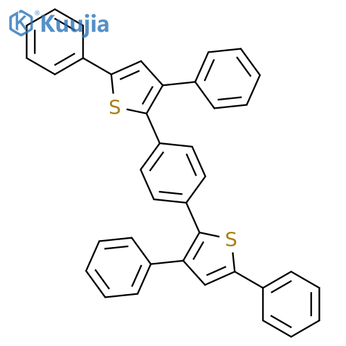 Thiophene, 2,2'-(1,4-phenylene)bis[3,5-diphenyl- structure