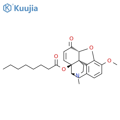 Morphinan-6-one,7,8-didehydro-4,5-epoxy-3-methoxy-17-methyl-14-[(1-oxooctyl)oxy]-, (5a)- (9CI) structure