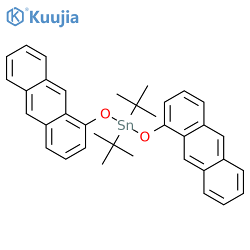 STANNANE, BIS(1-ANTHRACENYLOXY)BIS(1,1-DIMETHYLETHYL)- structure