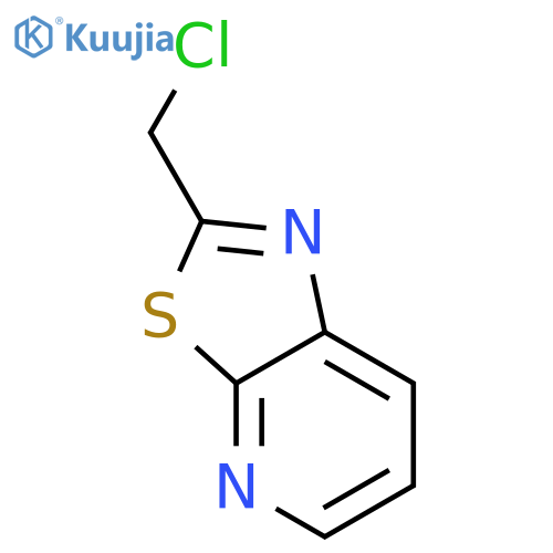 2-(chloromethyl)-1,3thiazolo5,4-bpyridine structure