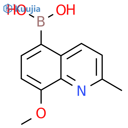 (8-Methoxy-2-methylquinolin-5-YL)boronic acid structure