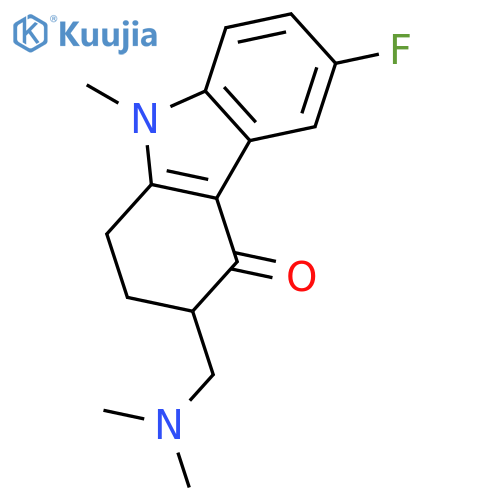 4H-Carbazol-4-one, 3-[(dimethylamino)methyl]-6-fluoro-1,2,3,9-tetrahydro-9-methyl- structure