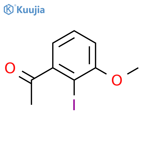 Ethanone, 1-(2-iodo-3-methoxyphenyl)- structure