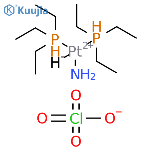 Platinum(1+), amminehydrobis(triethylphosphine)-, (SP-4-1)-, perchlorate (9CI) structure