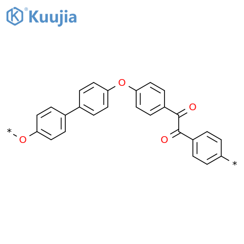 Poly[oxy[1,1'-biphenyl]-4,4'-diyloxy-1,4-phenylene(1,2-dioxo-1,2-ethanediyl)-1,4-phenylene] structure