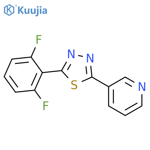 PYRIDINE, 3-[5-(2,6-DIFLUOROPHENYL)-1,3,4-THIADIAZOL-2-YL]- structure