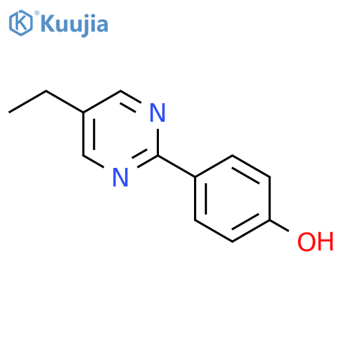 Phenol,4-(5-ethyl-2-pyrimidinyl)- structure