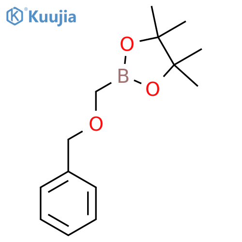 2-(benzyloxy)methyl-4,4,5,5-tetramethyl-1,3,2-dioxaborolane structure