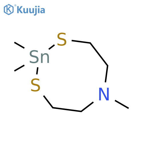 4H-1,3,6,2-Dithiazastannocine, 5,6,7,8-tetrahydro-2,2,6-trimethyl- structure