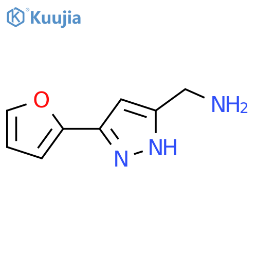 5-(furan-2-yl)-1H-pyrazol-3-ylmethanamine structure