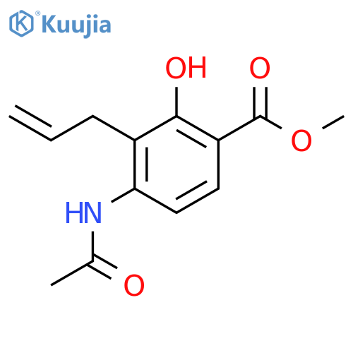 Methyl 4-Acetamido-3-allyl-2-hydroxybenzoate structure