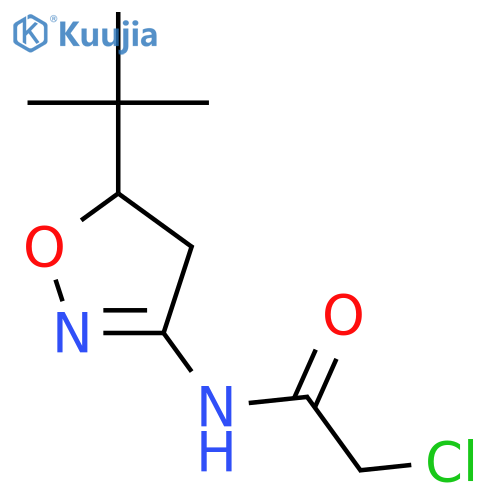 Acetamide, 2-chloro-N-[5-(1,1-dimethylethyl)-4,5-dihydro-3-isoxazolyl]- structure