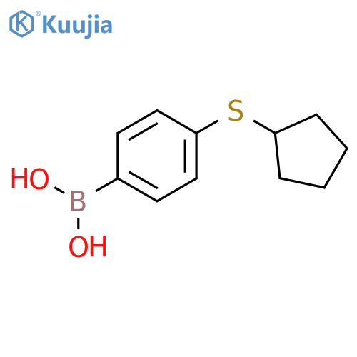 4-(Cyclopentylsulfanyl)phenylboronic acid structure