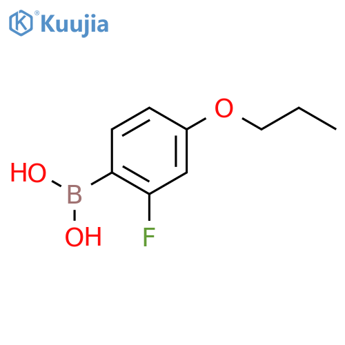 (2-Fluoro-4-propoxyphenyl)boronic acid structure
