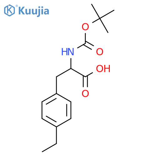 DL-Phenylalanine, N-[(1,1-dimethylethoxy)carbonyl]-4-ethyl- structure