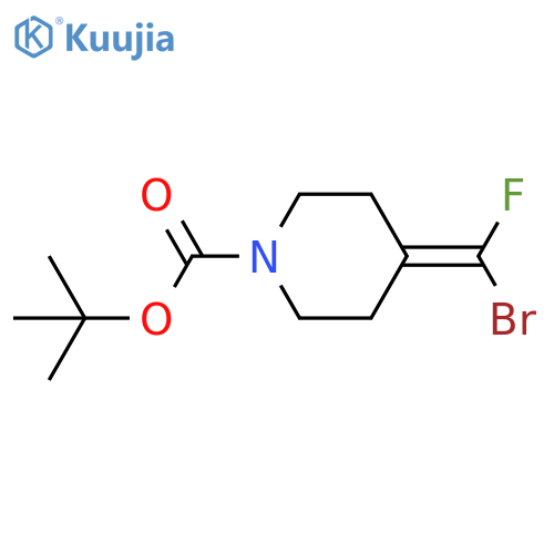 tert-butyl 4-[bromo(fluoro)methylidene]piperidine-1-carboxylate structure