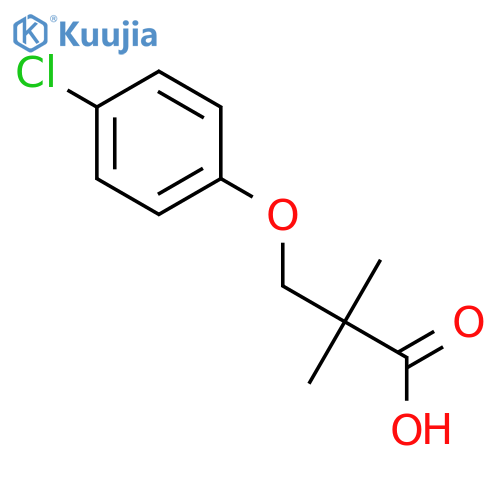 Propanoic acid, 3-(4-chlorophenoxy)-2,2-dimethyl- structure
