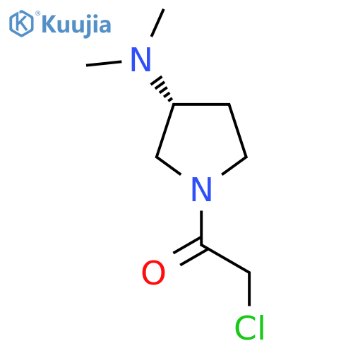 2-Chloro-1-((R)-3-dimethylamino-pyrrolidin-1-yl)-ethanone structure