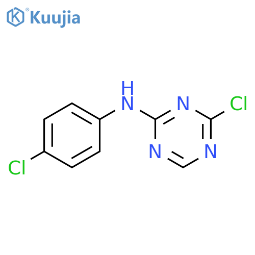 4-Chloro-N-(4-chlorophenyl)-1,3,5-triazin-2-amine structure