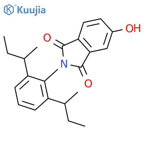 1H-Isoindole-1,3(2H)-dione, 2-[2,6-bis(1-methylpropyl)phenyl]-5-hydroxy- structure