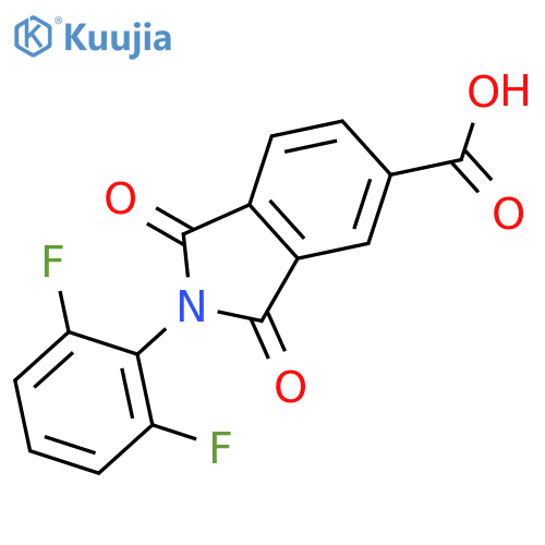 1H-Isoindole-5-carboxylic acid, 2-(2,6-difluorophenyl)-2,3-dihydro-1,3-dioxo- structure