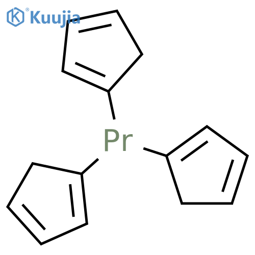 Tris(cyclopentadienyl)praseodymium structure