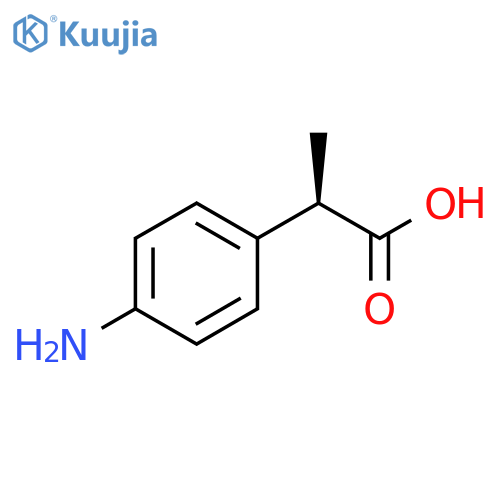 Benzeneacetic acid, 4-amino-α-methyl-, (R)- (9CI) structure