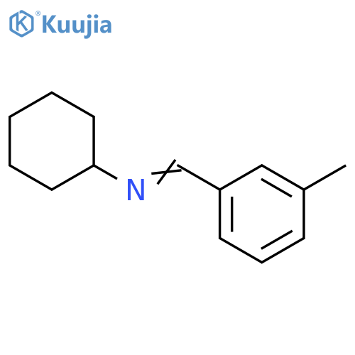 Cyclohexanamine, N-[(3-methylphenyl)methylene]- structure
