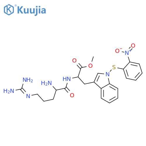 L-Tryptophan,N-L-arginyl-1-[(2-nitrophenyl)thio]-, methyl ester (9CI) structure