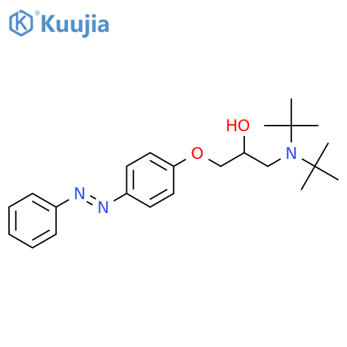 2-Propanol, 1-[bis(1,1-dimethylethyl)amino]-3-[4-(phenylazo)phenoxy]- structure