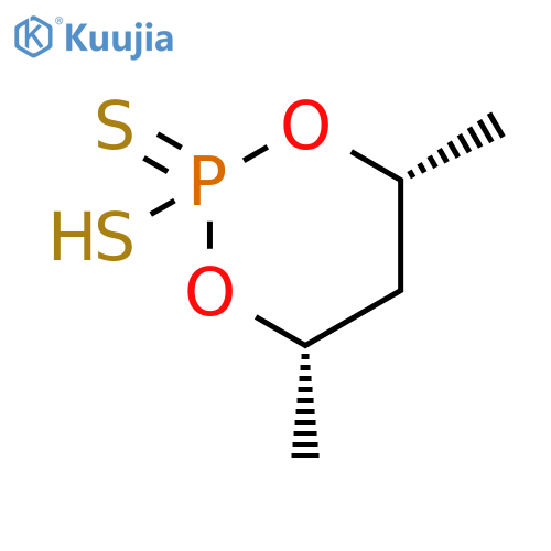1,3,2-Dioxaphosphorinane, 2-mercapto-4,6-dimethyl-, 2-sulfide, cis- structure