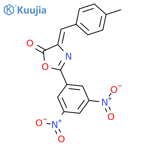 5(4H)-Oxazolone, 2-(3,5-dinitrophenyl)-4-[(4-methylphenyl)methylene]- structure