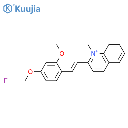 Quinolinium, 2-[2-(2,4-dimethoxyphenyl)ethenyl]-1-methyl-, iodide structure