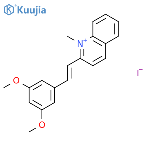 QUINOLINIUM, 2-[2-(3,5-DIMETHOXYPHENYL)ETHENYL]-1-METHYL-, IODIDE structure