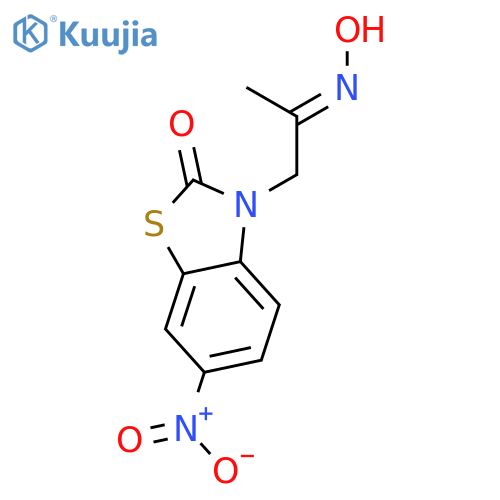 2(3H)-Benzothiazolone, 3-[2-(hydroxyimino)propyl]-6-nitro- structure