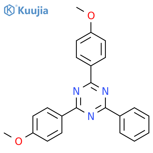 1,3,5-Triazine, 2,4-bis(4-methoxyphenyl)-6-phenyl- structure