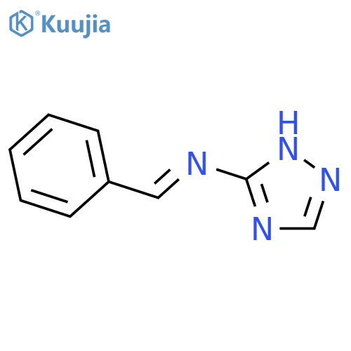 1H-1,2,4-TRIAZOL-3-AMINE, N-(PHENYLMETHYLENE)- structure