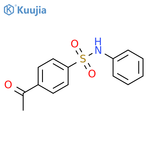 4-acetyl-N-phenylbenzene-1-sulfonamide structure