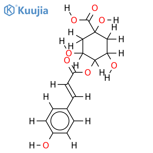4-coumaroylquinic acid structure