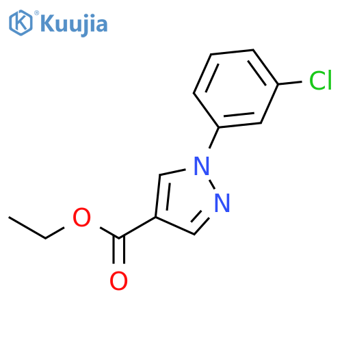 Ethyl 1-(3-chlorophenyl)-1H-pyrazole-4-carboxylate structure