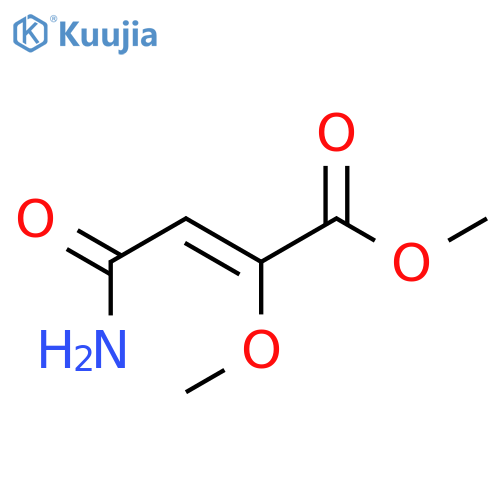 2-Butenoic acid, 4-amino-2-methoxy-4-oxo-, methyl ester structure