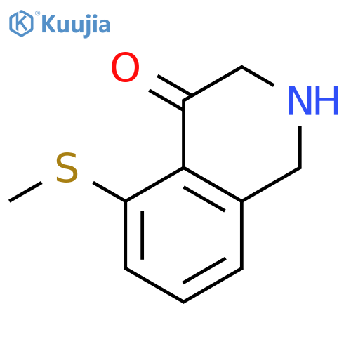 4(1H)-Isoquinolinone, 2,3-dihydro-5-(methylthio)- structure