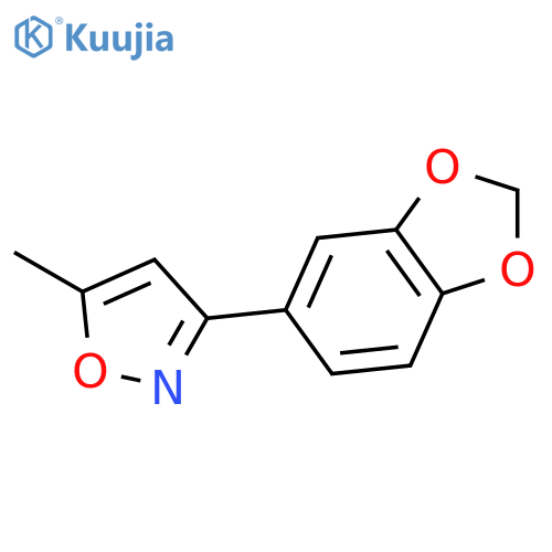 ISOXAZOLE, 3-(1,3-BENZODIOXOL-5-YL)-5-METHYL- structure