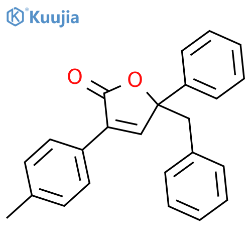 2(5H)-FURANONE, 3-(4-METHYLPHENYL)-5-PHENYL-5-(PHENYLMETHYL)- structure