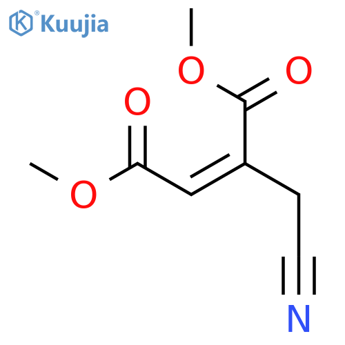 2-Butenedioic acid, 2-(cyanomethyl)-, dimethyl ester structure