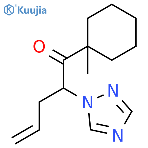 4-Penten-1-one, 1-(1-methylcyclohexyl)-2-(1H-1,2,4-triazol-1-yl)-, (±)- structure