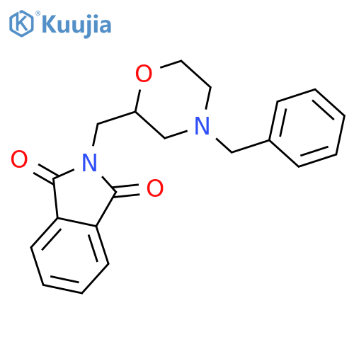 2-[(4-benzylmorpholin-2-yl)methyl]-2,3-dihydro-1H-isoindole-1,3-dione structure