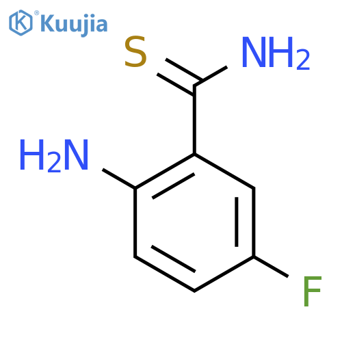 2-Amino-5-fluorobenzenecarbothioamide structure