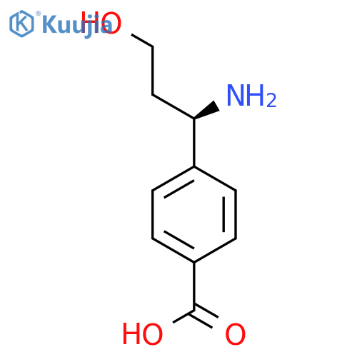4-(1R)-1-amino-3-hydroxypropylbenzoic acid structure
