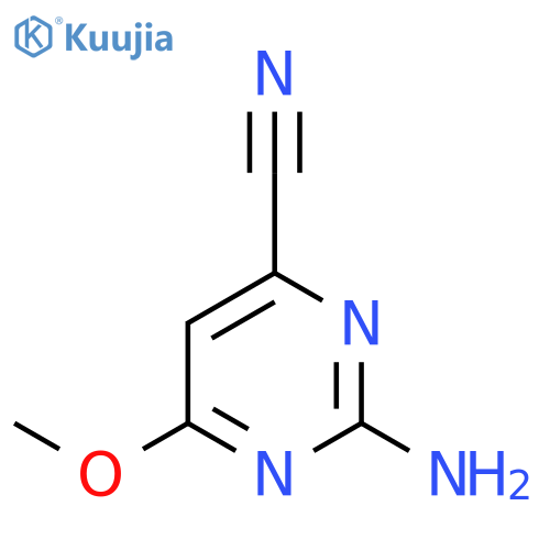 2-Amino-6-methoxypyrimidine-4-carbonitrile structure